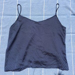 American Apparel silky polka dot tank